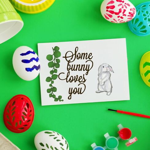 Easter Happy Easter Words Die Cuts for Card Making,Cross Cutting Dies Rabbit in Flower Embossing Template for Scrapbooking DIY Cards Album Crafts Supplies Decorations in Kuwait