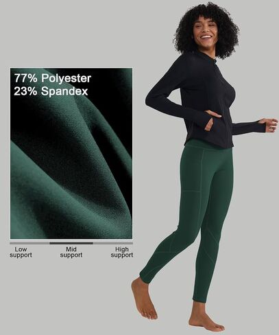 ALONG FIT High Waisted Leggings for Women with 3 Pockets, Tummy Control Yoga Pants for Workout Yoga Casual in Kuwait