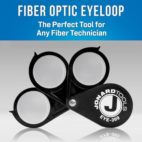 Jonard Tools Eye-369 Fiber Optic Eyeloop ، Jewelers Loupe ، X3 ، X6 ، X9 التكبير in Kuwait