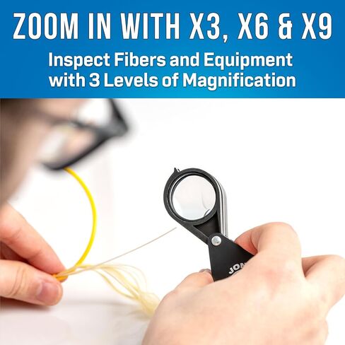 Jonard Tools Eye-369 Fiber Optic Eyeloop ، Jewelers Loupe ، X3 ، X6 ، X9 التكبير in Kuwait