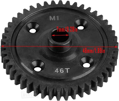 RC Main Spur Gear 52T Upgrades Part for 1/8 Sledge Monster Truck,Gears Diff Gear Main Spur Gear 52T Hop Ups for 1/8 Sledge Monster Truck in Kuwait