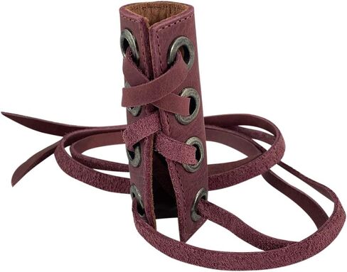 Hide & Drink, Set of 2 Hair Ties for Women, Ponytail/Braid Holder, Wraps, Deadlock Accessories for Ladies, Full Grain Leather, Handmade, Bourbon Brown in Kuwait