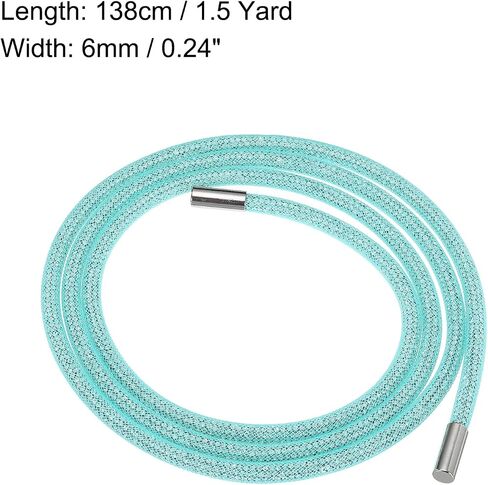 Meccanixity 2 PCS 1.5 ياردة 6 ملم أنبوب الحبل الحبل DIY الماس لسلوكي بنطلون ديني سبيكة سبيكة الملحقات الحزام الأصفر in Kuwait