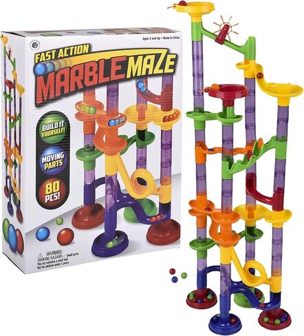 29 Pieces Marble Run Building Toys for Kids - STEM Science Kit Toys for Boys and Girls, Great Educational Toys for 3+ Year Old, Ideal as Birthday Gifts, Surprise Gift (29-Piece) in Saudi Arabia