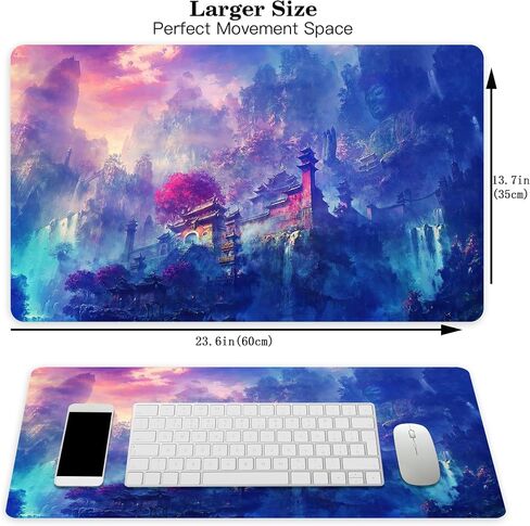 MTG Playmat Forest ، TCG Game Play Mat لـ MTG Trading Card Card Surface Surface Mousepad Game 23.6x 13.7 Inches in Kuwait
