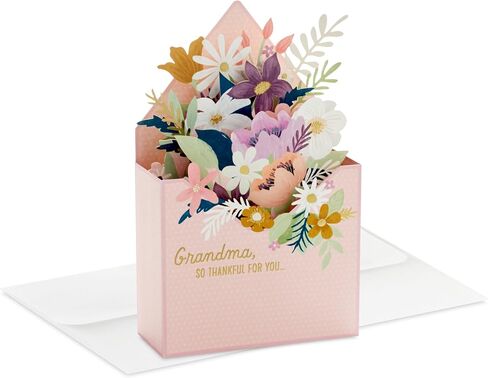 Hallmark Paper Wonder Mother's Day Pop Up Card (Floral Envelope) for Grandma, Nana, Gigi, Mimi, Mee-Maw in Kuwait