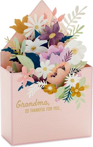 Hallmark Paper Wonder Mother's Day Pop Up Card (Floral Envelope) for Grandma, Nana, Gigi, Mimi, Mee-Maw in Kuwait