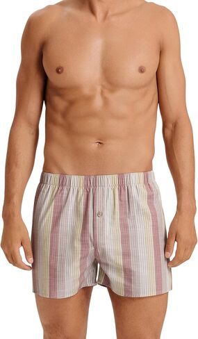 HANRO Men's Fancy Woven Boxer in Kuwait