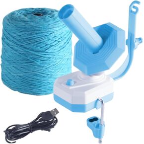 Electric Yarn Winder for Crocheting Stepless Speed Yarn Ball Winder 10oz Capacity Automatic Yarn Winder for Crocheting Good Helper for Knitting Lovers