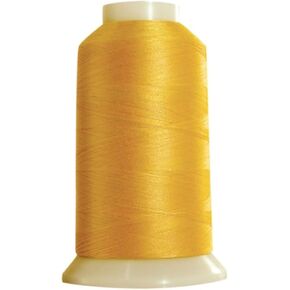 Threads Superior Masterpiece 3 -PLY 50 وزنًا مخروطًا لخيط القطن المصري - 2،500 ياردة (#124 ROED صفراء)