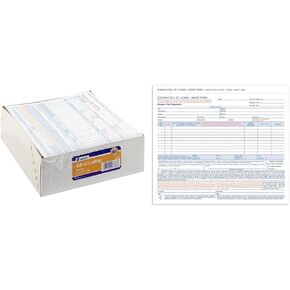 Adams Bill of Lazing Short Form ، 8-1/2 × 7-7/16 بوصة ، 3 أجزاء ، أبيض ، 250 مترًا (B3876) و 50 مترًا (9013)