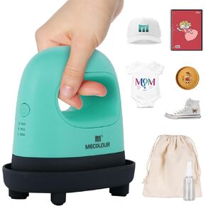 Mecolour Heat Mini Machine ، حديد حرارة صغيرة مع 3 إعدادات حرارة ، وتسخين بالتساوي للحرف اليدوية ، والقميص ، والأحذية ، والقبعات ، والوسائد ، والمزيد من مشاريع نقل التدفئة