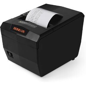 Rongta Thermal Receipt Printer, 80mm POS Printer, High-Speed 250mm/s Kitchen Printer, USB/LAN/Serial, Compatible with Windows/Linux Cups/MacOS/JavaPos/OPOS, Ideal for Retail & Small Businesses RP327