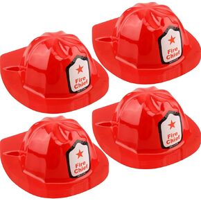 24 Pack Kids Firefighter Helment Nellet Cosplay Cosplay Hats for Kids Firefighter Party Assumeen