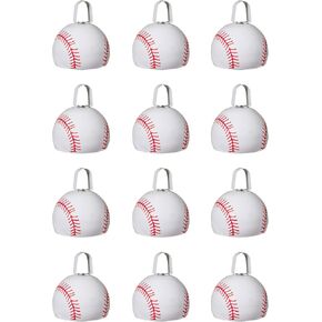 Windy City Novelties Metal Baseball Cowbell Novelty Noise Makers - 3 inch - 12 Pack