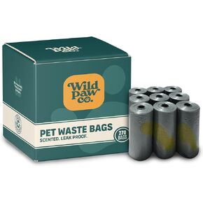 Lavender Scented Biodegradable Dog Poop Bags - 135 Dog Bags, 9 Rolls per Box - Eco-Friendly Dog Poop Bag Solution for Convenient and Odor-Free Pet Waste Disposal