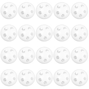 20 PCS كرات حشرجة الموت إدراج صناديق صناديق الإصلاح صناديق دبلات صانع إدراج الكرة لليار لدمى جرو الحيوانات (24 ملم ، أصفر)