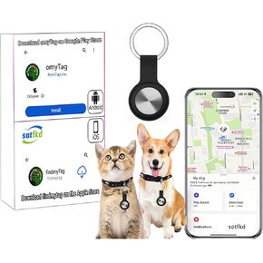 تعقب الكلاب CAT CAT CROPLAR-PET Tracker-GPS Tracker للكلاب | Android و iOS Universal | لا رسوم شهرية | لا شحن مطلوب | مقاومة للماء | يعمل مع أي طوق