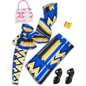 Aisha Outfit - Complete Baby Doll Clothes and Accessories - Lovely Baby Doll Outfits for Celebrating Diversity - Babydoll Clothes for Inclusive Play
