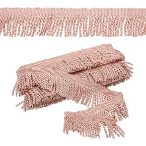 Patikil Purple Fringe Trim ، 5 ياردة × 65 مم هامش القطع الستار خياطة النسيج للزخرفة أريكة الأريكة ديكور ديكور