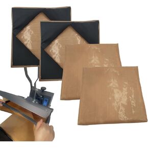 تغطي الصحافة الحرارية 16x20 4pcs للصفائح Teflon القابلة لإعادة الاستخدام من أعلى إلى أسفل.
