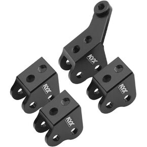 Kyx Racing Aluminium Tie Rod Linkage لـ RC Crawler Car Redcat Gen8 Scout II (أسود)