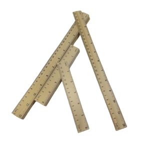 6 Pack12inch و 6 Pack 6inch حاكم خشبي يقيس الحاكم مع رائع لمدرسة الفصل الدراسي ومكتب