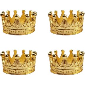 4pcs Mini Sploy Crown 1/12 Scale Metal Doll Crown Tiny Miniature Crown for Handicrafts ، Miniatures ، Accsities Doll Adder