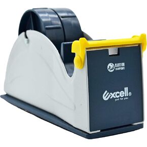 WOD TTD2SD TAPITOP TWIN -ROLL الصلب سطح المكتب الموزع ، الأزرق والرمادي - يناسب الشريط بعرضه 2 بوصة ، ويحمل 3 بوصة ، قاعدة مطاطية مرجحة للاستقرار