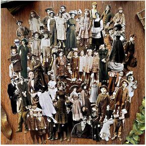 83Pcs Dark Academia Paper Dolls for Junk Journal Supplies, Vintage Cardstock People Cutouts for Scrapbook Kits, Collage Ephemera for Junk Journals, Thick Decorative Papers for Room Decor Wall
