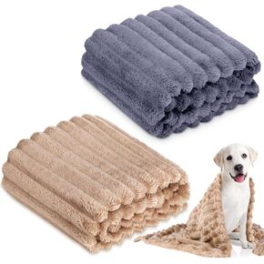 Chumia 2 Pack Flannel Phinkets للحيوانات الأليفة ، بطانيات القطط القابلة للغسل أفخم لحماية الأريكة 28 × 40 Fleece Pet Throw Cat Indoor Cat للكلاب الصغيرة (اللون الوردي والأبيض)