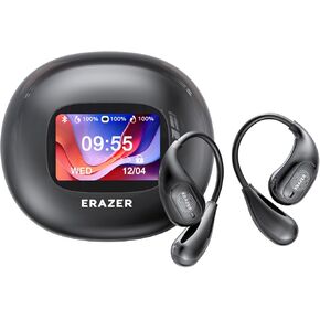 Aheye XP7 AI Translation Ambuds ، 3-in-1 Language Translator سماعات الأذن في الوقت الفعلي في 135 لغة ولهجات مع عدم وجود رسوم اشتراك ، فتحة أذن بلوتوث 5.4 مع شاشة تعمل باللمس للسفر