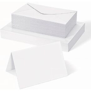 160 PCS بطاقات وأظرف ألوان مائية فارغة ، بطاقات الورق المائية بالألوان المائية فارغة