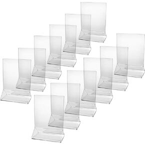 New Star Foodservice 22919 حامل بطاقة القائمة Acrylic Table ، 3.5 × 5 بوصة ، واضحة ، من 12
