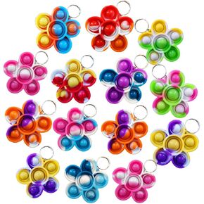 50 حزمة Bluk Flowers Flowers Mini Mini Pop -Ceychain ، حزب أعياد الميلاد ، مفضلات للأطفال