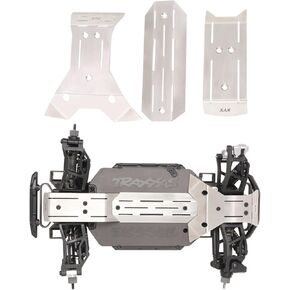 Xberstar RC هيكل درع مجموعة Traxxas Mini Maxx chassis Armor Guard Stainless Steel Histection Plate Plant Pressions (لوحة حامي الهيكل)