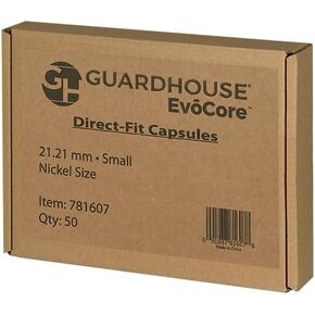 Direct-Fit Coin Capsules For Nickel size 21.2mm Box of 50