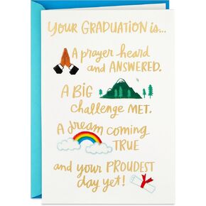 Hallmark Year-Dated Graduation Card (2025, There's No Stopping You) Gold Stars on Blue in Kuwait