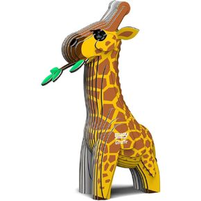 ألغاز Eugy Giraffe 3D ، 20 قطعة ألغاز ألغاز تعليمية صديقة للبيئة للبنين والبنات والأطفال الذين تتراوح أعمارهم بين 6 سنوات