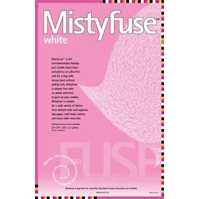 5 Yard White Misty Fuse Mistyfuse Fusible Webbing - Cut from The Bolt