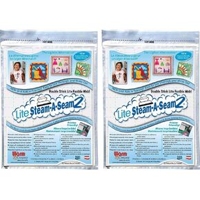 شركة دافئة Steam-A-Seam Lite 2 Double Stick Web 9 × 12 بوصة 5 أوراق كل (2 عبوة) 2020 إصدار جديد