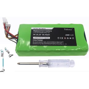 Replacement Battery for Eure'ka BP25220F NEC180 Pro 25.2V 2000mAh