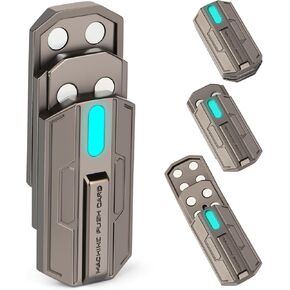 ألعاب Magnetic Slider-Triple Glow-in-the-Dark ، ألعاب تململ المعادن ، لعبة Push Card Office Sliding Sliding Toy ، ألعاب تخفيف إجهاد القلق ADHD ، هدايا مثالية لأب رجل وأصدقاء (أخضر)