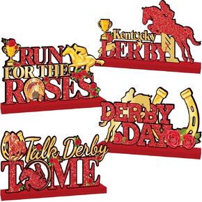 Derby Decorations ، 4pcs Horsing Racing Table Decorations for Horse Racing Festival Supplies