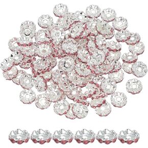 حبات الراين البارونستون لصنع الأقلام ، 100 PCs 12mm تلميحات موجة الماس كريستال حبات سحر الفواصل لجراس DIY ، أكوامارين