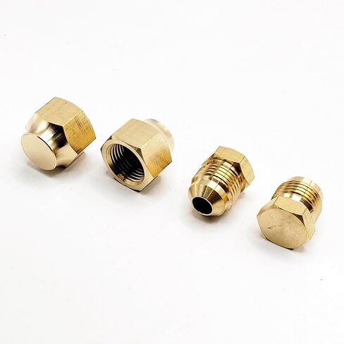 3/8'' Female Flare Swivel Brass Adapter Product Assortment for RV BBQ Grill Fire Pit Heater Gas Hose connector Coupling, 3/8-inch Flared Unions Swivel Nut Fittings (6-Pack) in Saudi Arabia