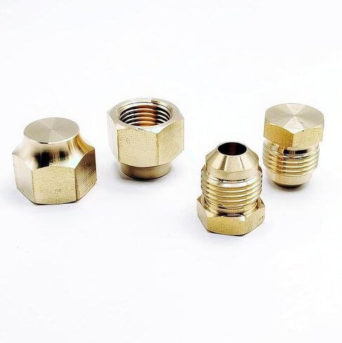 3/8'' Female Flare Swivel Brass Adapter Product Assortment for RV BBQ Grill Fire Pit Heater Gas Hose connector Coupling, 3/8-inch Flared Unions Swivel Nut Fittings (6-Pack) in Saudi Arabia