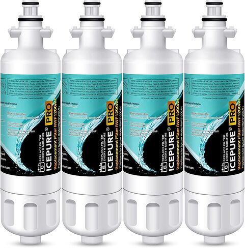 ICEPURE PRO 9690 NSF401&473&53&42 بديل معتمد لـ LG LT700P ADQ36006101، Kenmore Elite 46-9690 ADQ36006102 HDX FML-3 LT700PC LFX28968ST فلتر مياه الثلاجة وفلتر هواء LT120F 2 كومبو in Kuwait