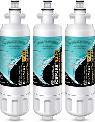 ICEPURE PRO 9690 NSF401&473&53&42 بديل معتمد لـ LG LT700P ADQ36006101، Kenmore Elite 46-9690 ADQ36006102 HDX FML-3 LT700PC LFX28968ST فلتر مياه الثلاجة وفلتر هواء LT120F 2 كومبو in Kuwait