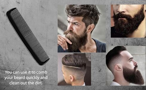 LUXXII (6 Pack) 5" Pocket Hair Comb Beard & Mustache Combs for Men's Hair Beard Mustache and Sideburns in Saudi Arabia